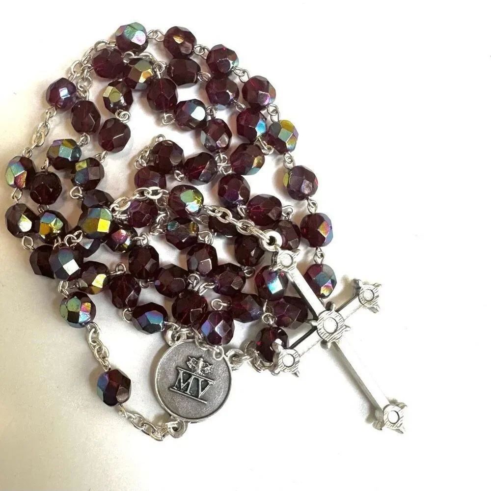 Red beaded rosary